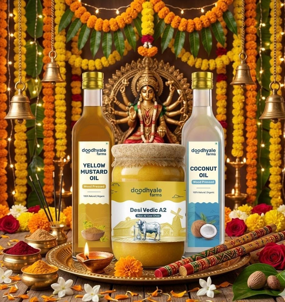Navratri Special - A2 Vedic Ghee & Wood-Pressed Oils Combo