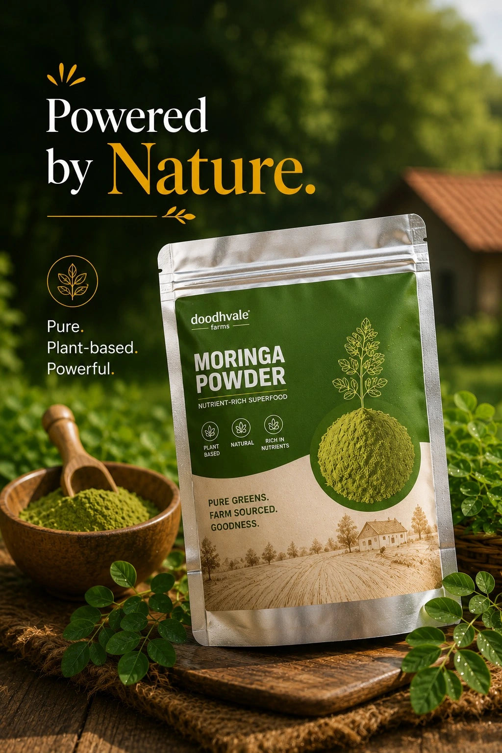 Moringa Powder - 100% Organic .