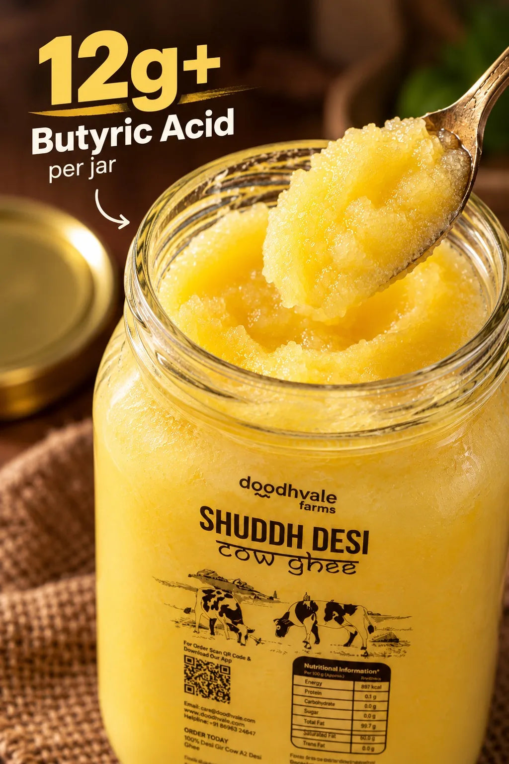 Classic Cow Bilona Ghee - (330 ML)
