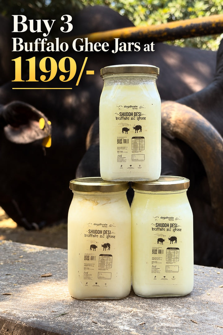 3 Royal A2 Buffalo Desi Ghee at 1199