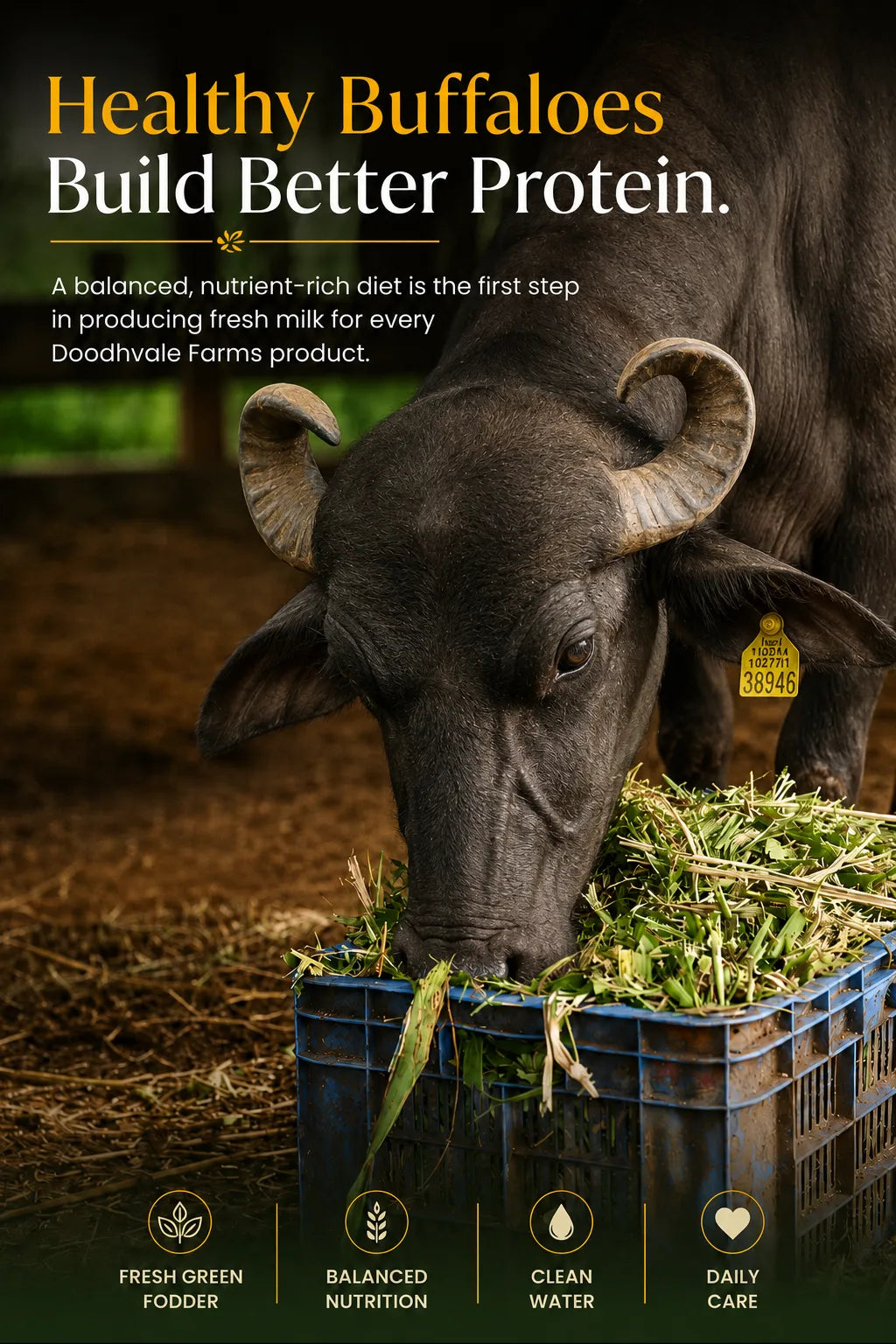 Royal A2 Buffalo Desi Ghee - (900 ML)