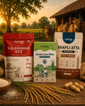 Kala Namak Rice + Khapli atta + Classic cow bilona ghee Combo