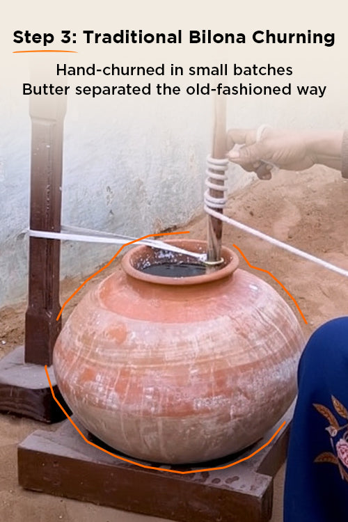 Traditional Bilona Churning