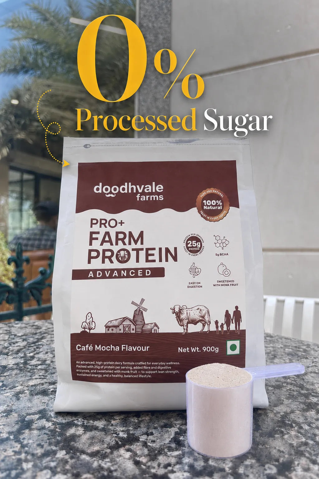 PRO+ Farm Protein Advanced - Cafe Mocha - 25g/scoop + Free Gift