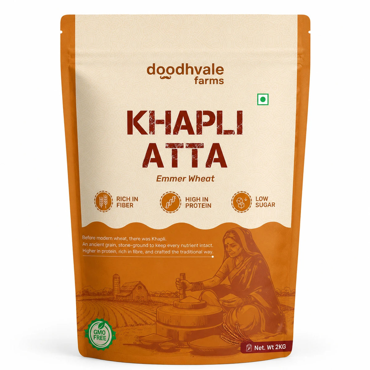 Khapli Atta – Cold Pressed | 2kg
