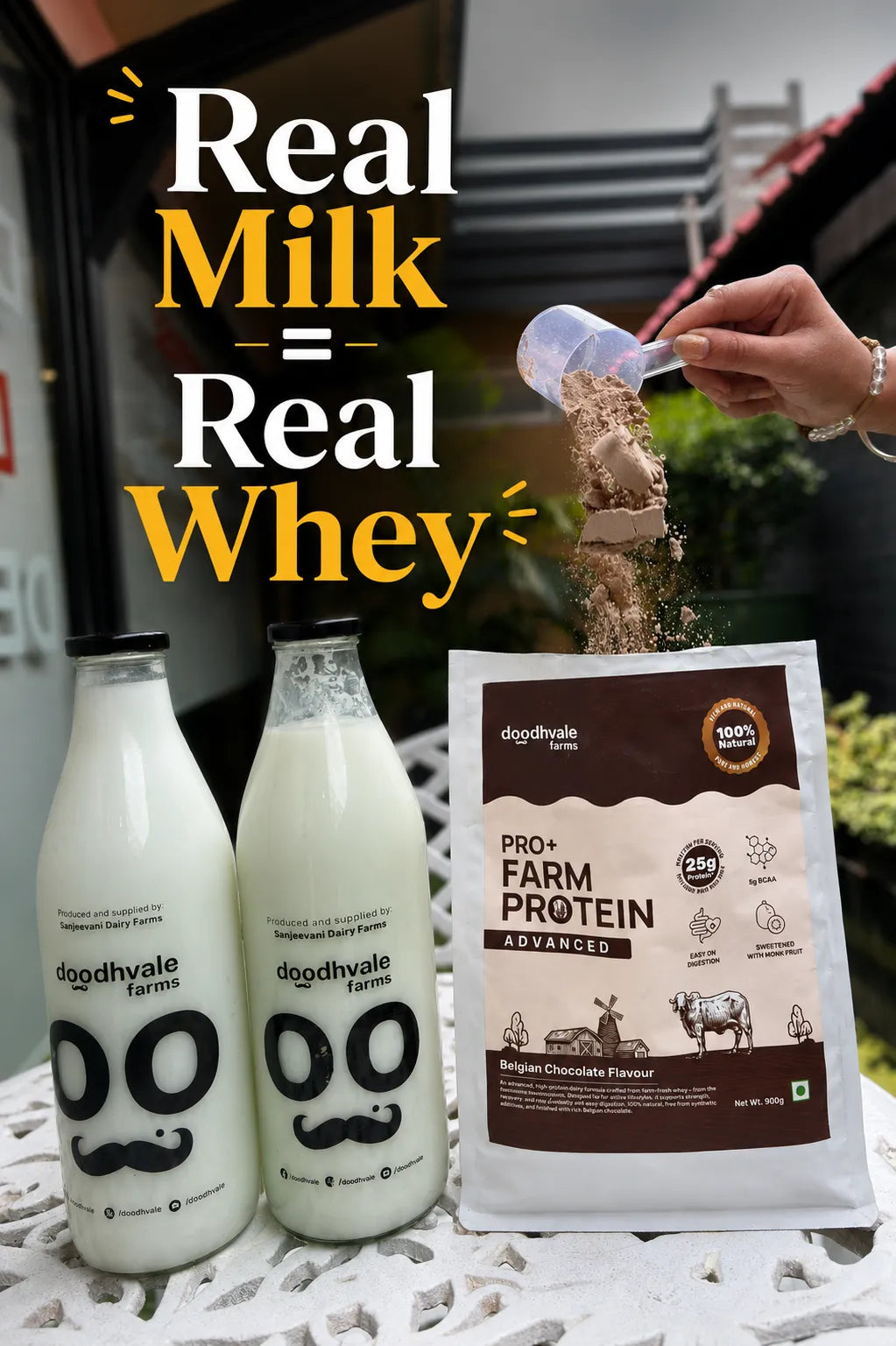 PRO+ Farm Protein Advanced - Belgian Chocolate - 25g/scoop + Free Gift