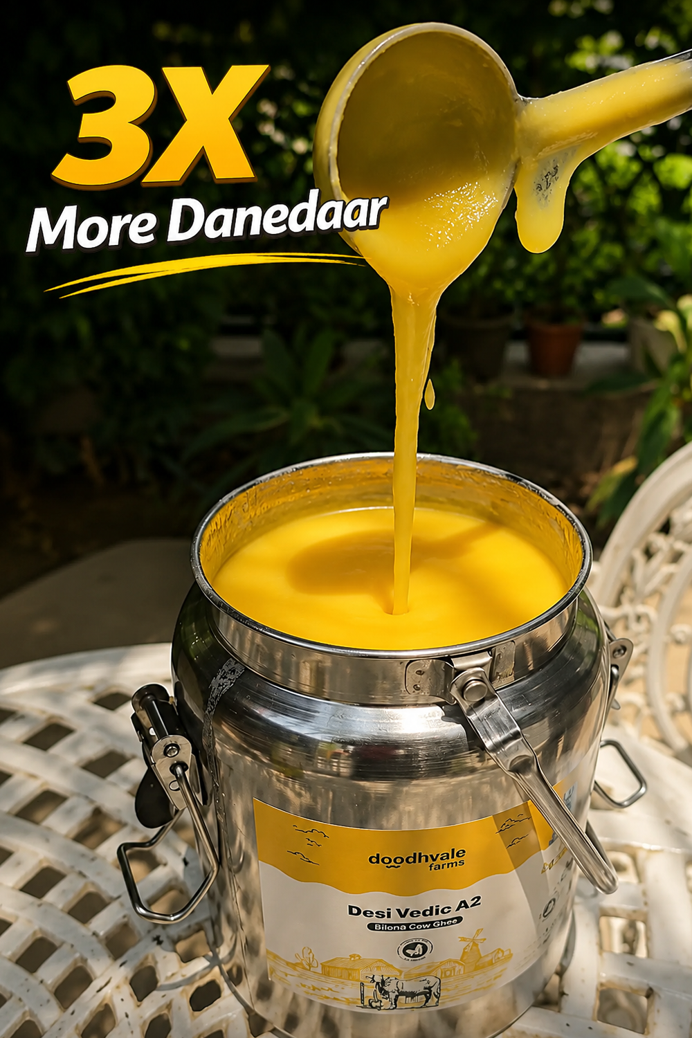 Cow A2 Vedic Desi Ghee Dolchi 5L + Free Gifts