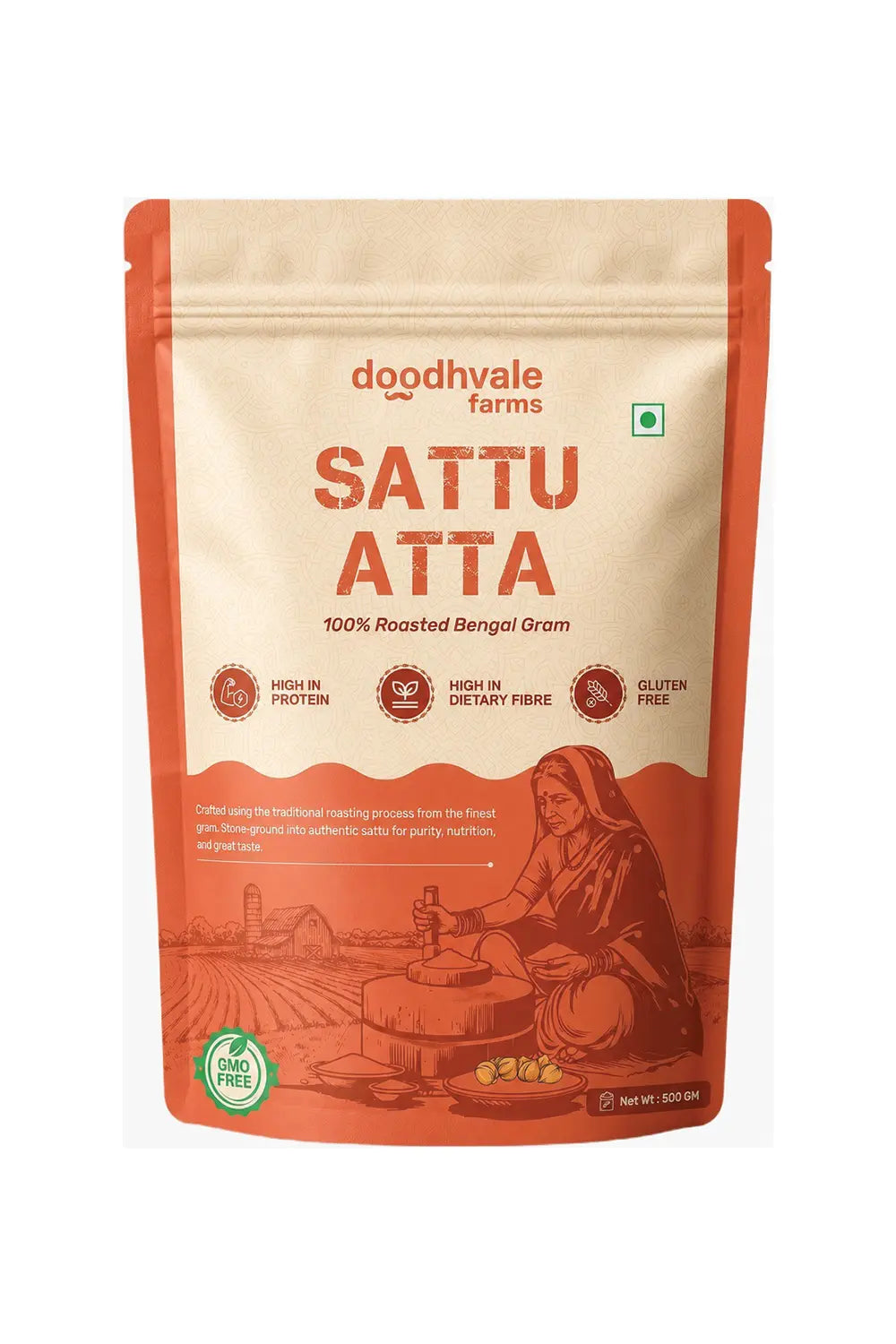 Sattu Atta – Roasted Chana Flour | High-Protein Traditional Flour