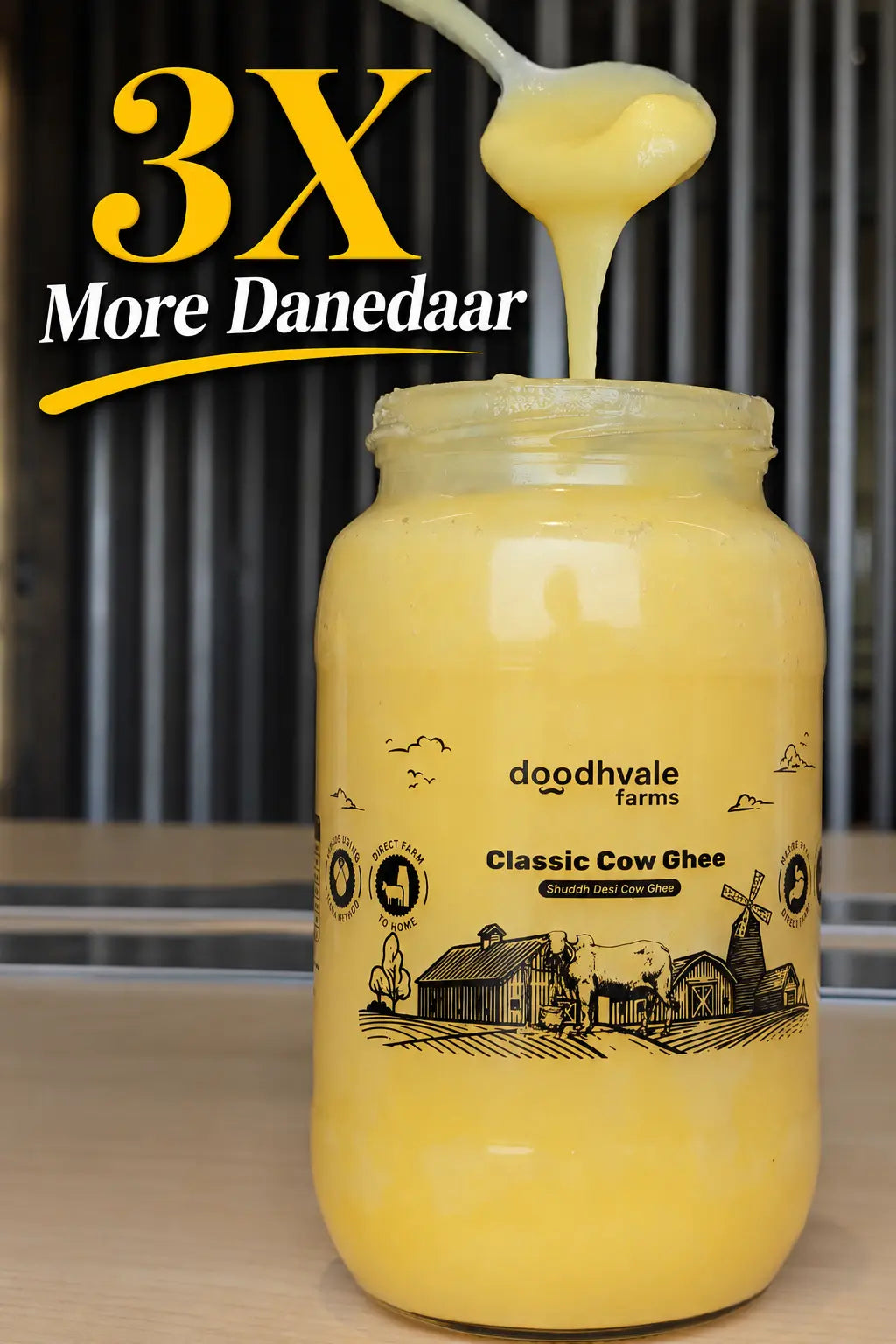 Classic Cow Bilona Ghee - (900 ML)